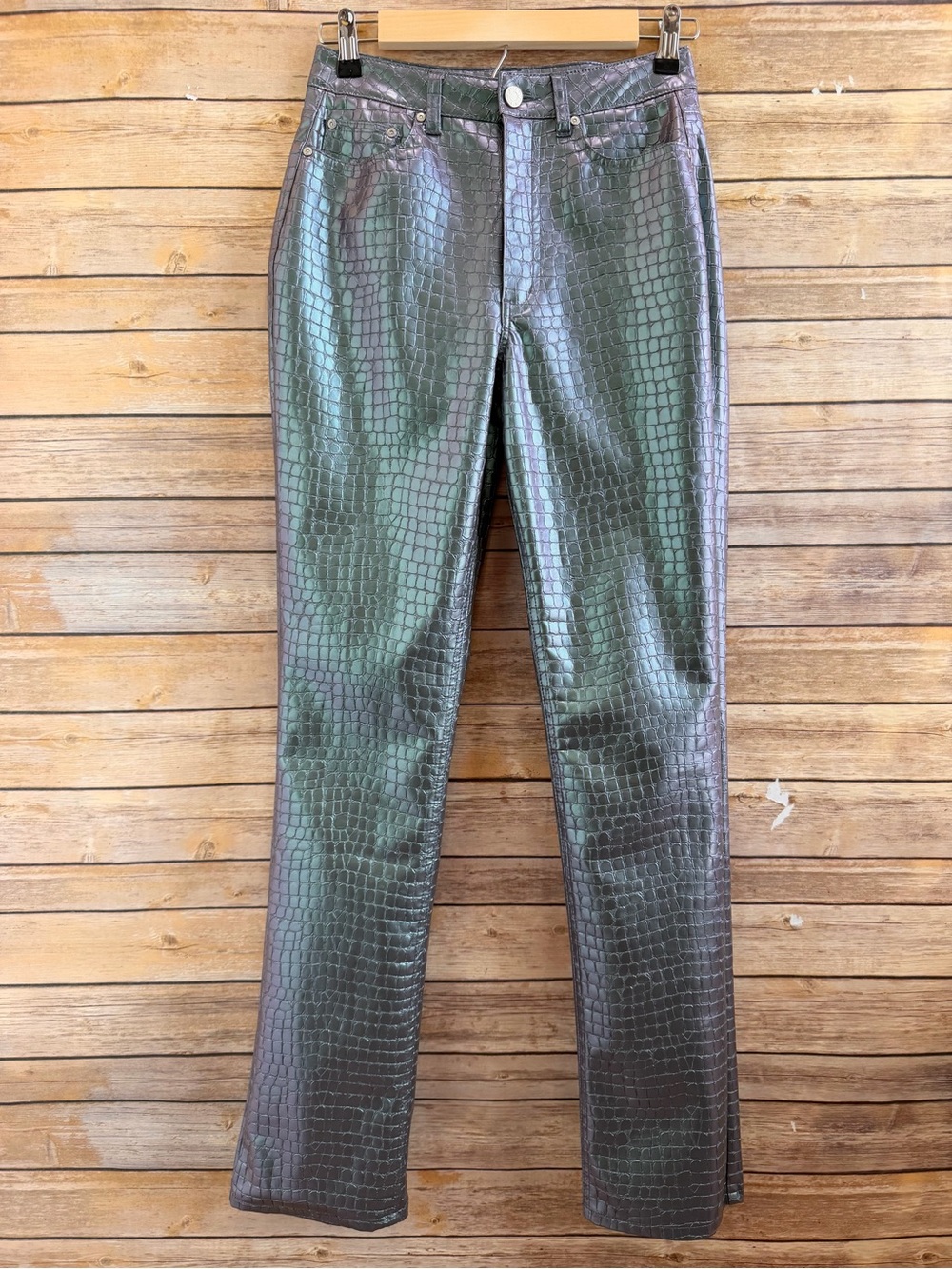 AFRM Heston Straight Leg Mermaid Iridescent Pants Size 25